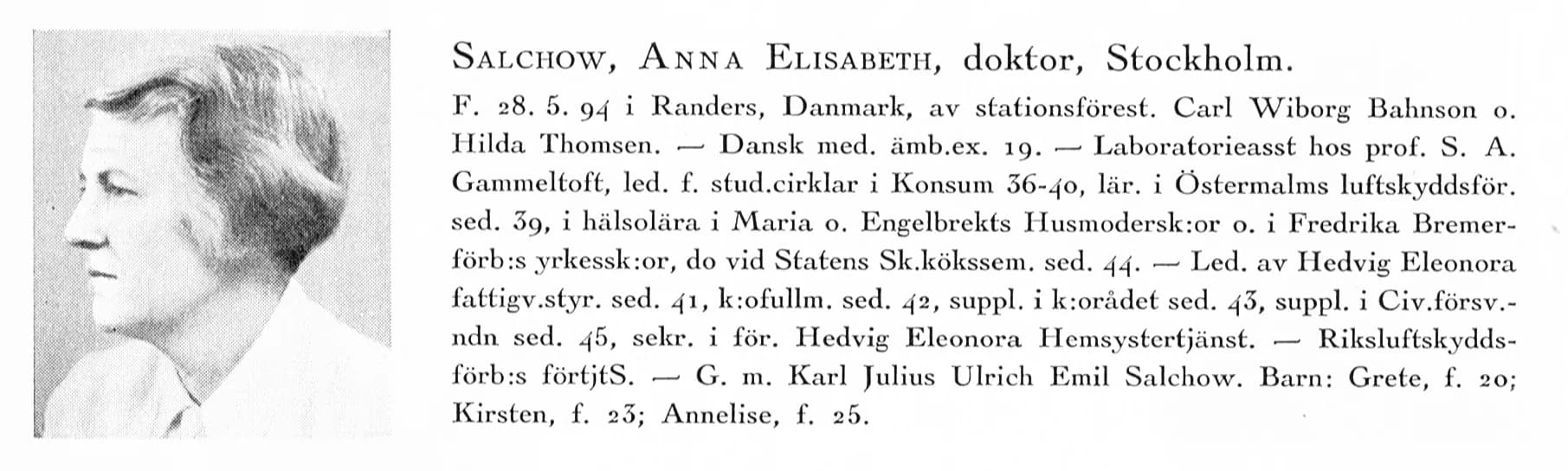 Anna Elisabeth Bahnson Gormsen Salchow