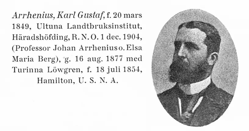 Karl Gustaf Arrhenius