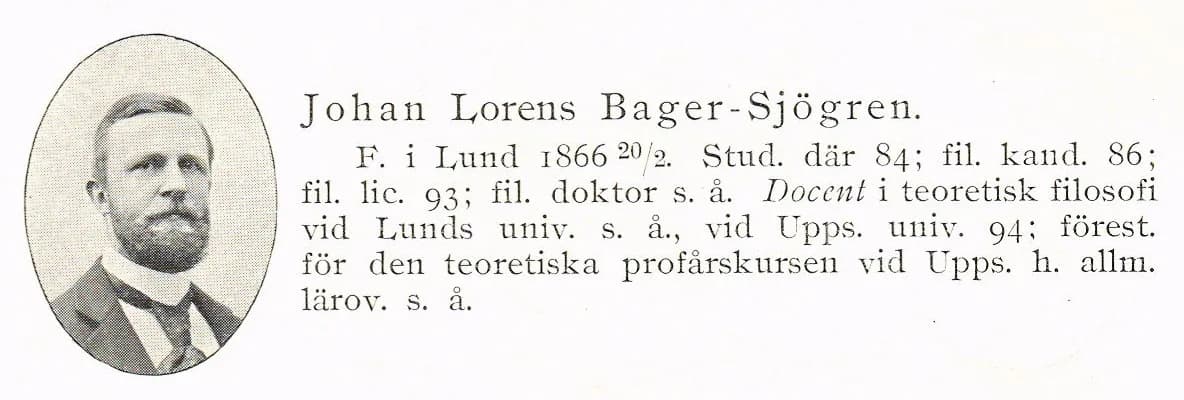 Johan Lorens Bager-Sjögren