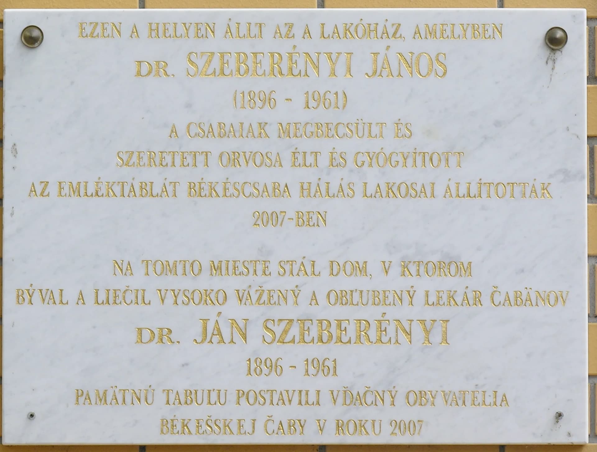 János Szeberényi