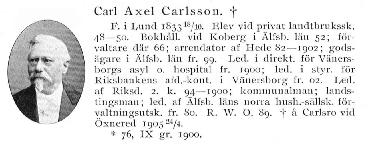 Axel Carlsson i Carlsro