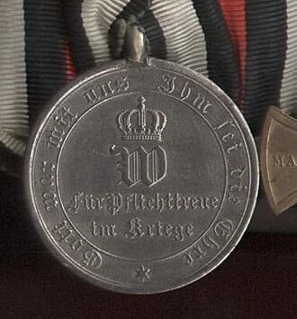 War Commemorative Medal of 1870/71 for non-combatants