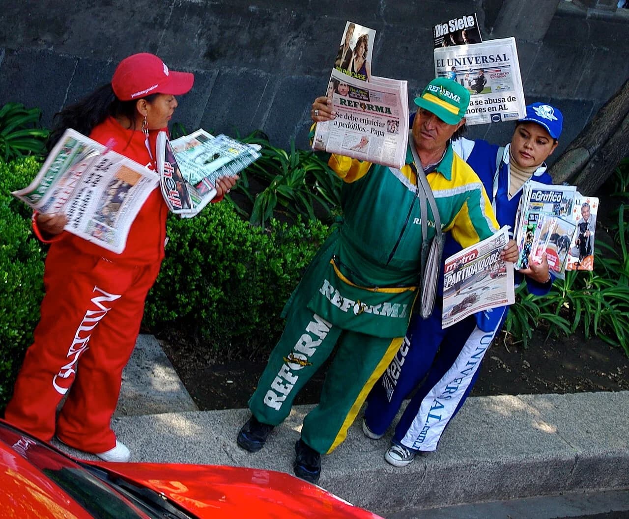 newspaper hawker