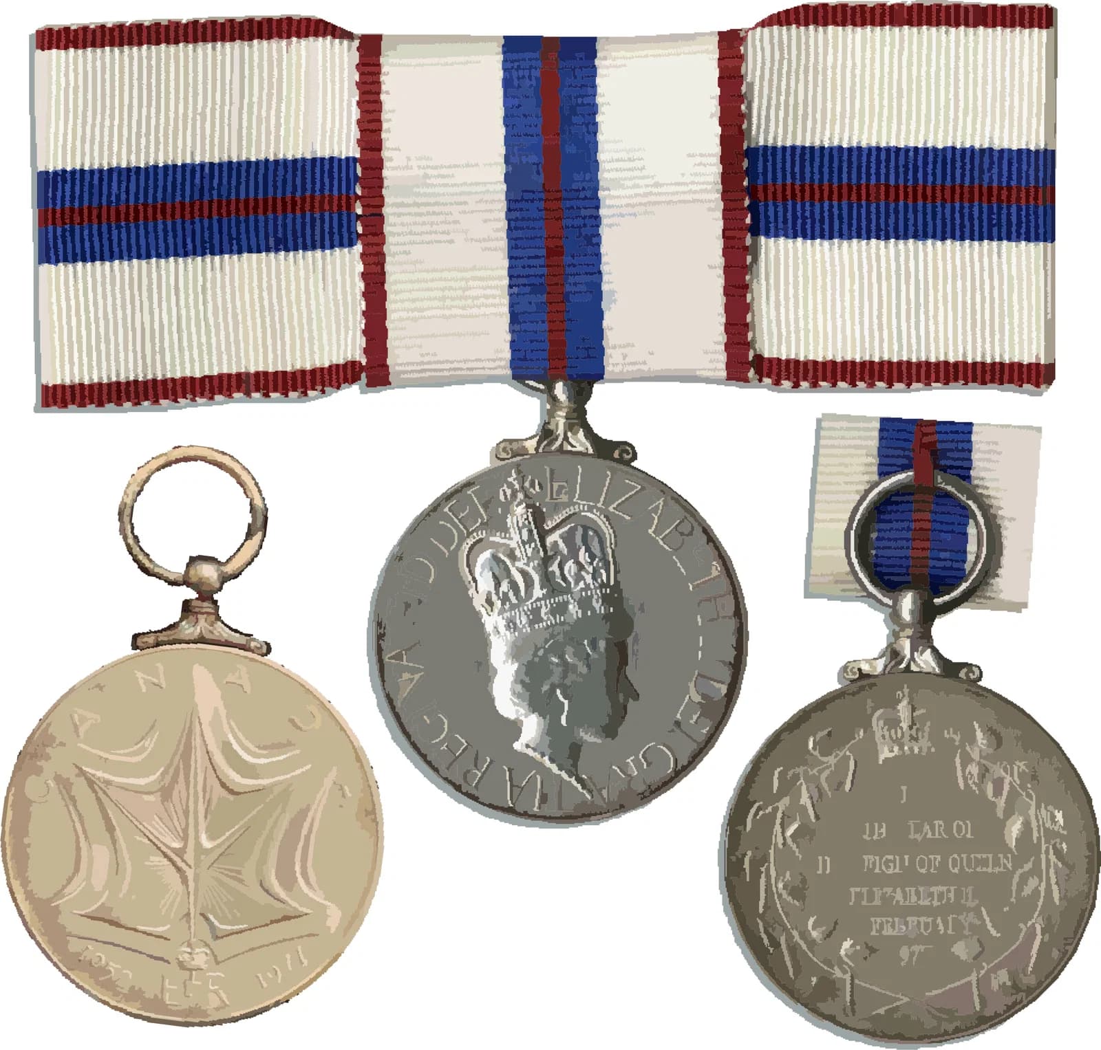 Queen Elizabeth II Silver Jubilee Medal