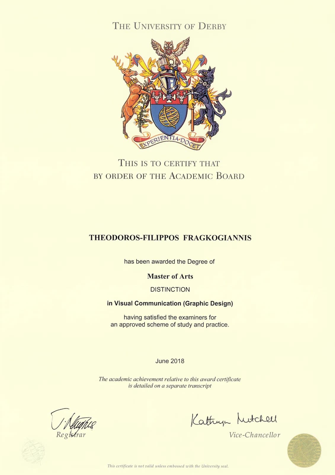 Master of Arts