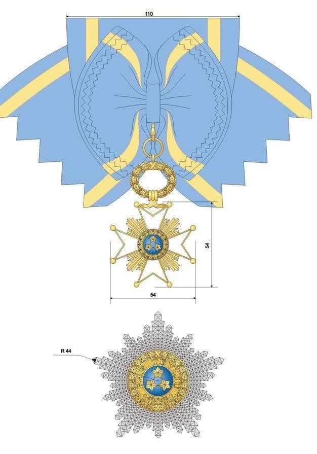 Order of the Three Stars, 1st Class