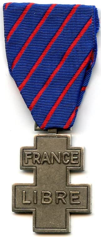 Commemorative medal for voluntary service in Free France
