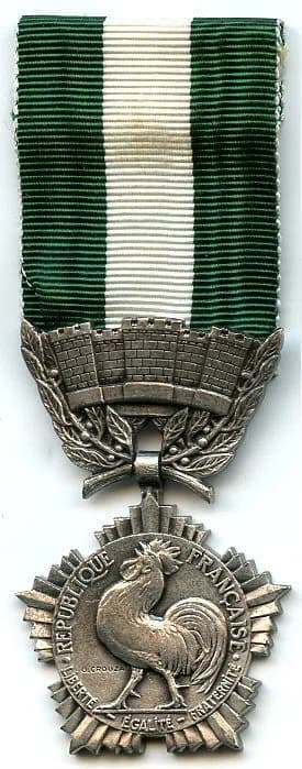 Médaille d'honneur départementale et communale