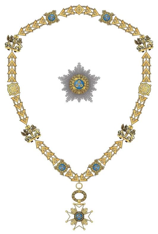 Grand Cross with Collar of the Order of the Three Stars