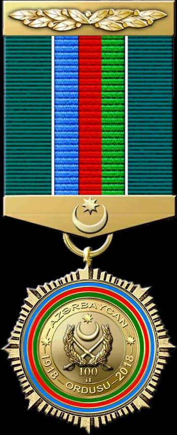 Medal “100th anniversary of the Azerbaijani army” (1918 - 2018)