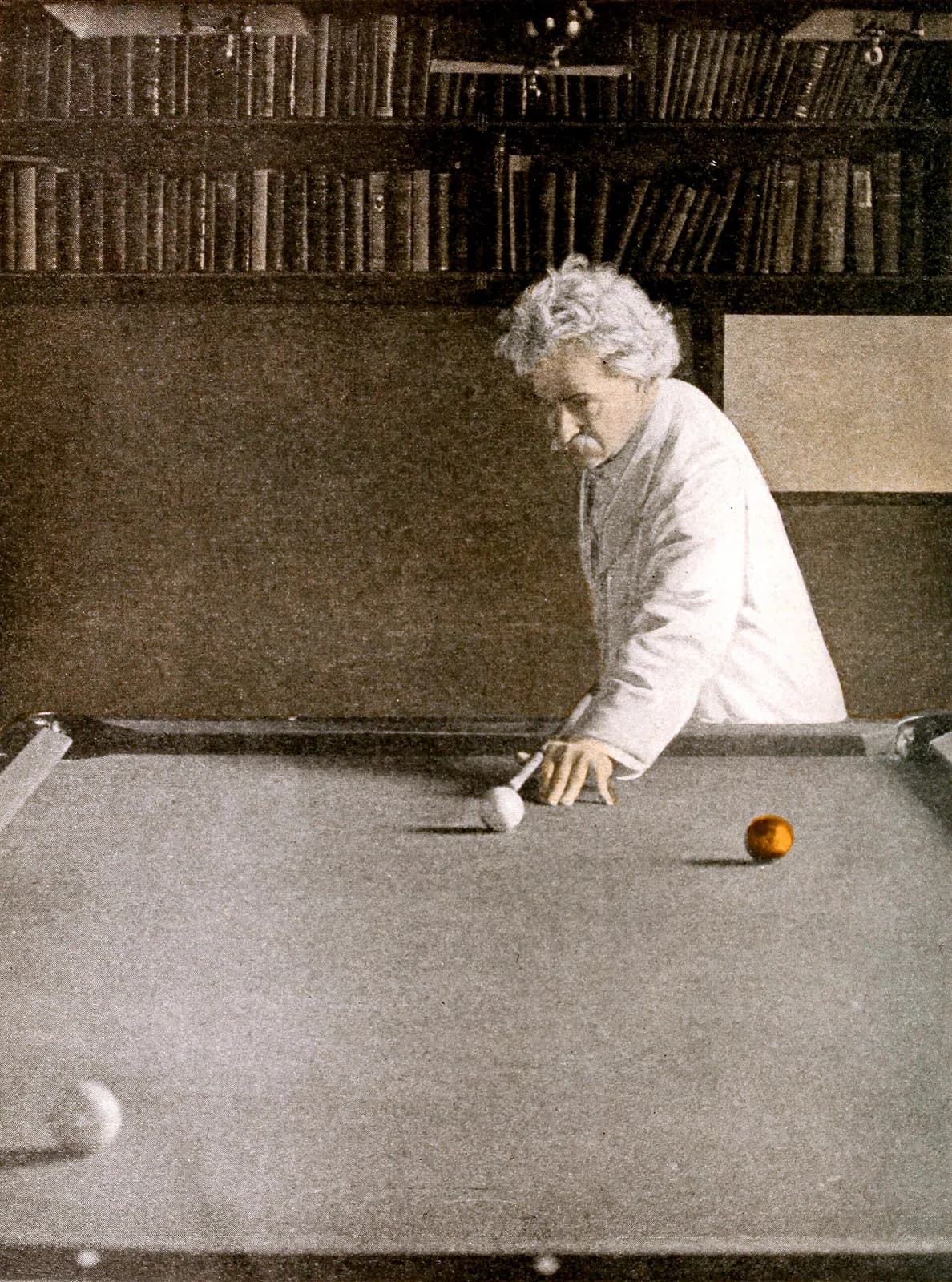 English billiards player