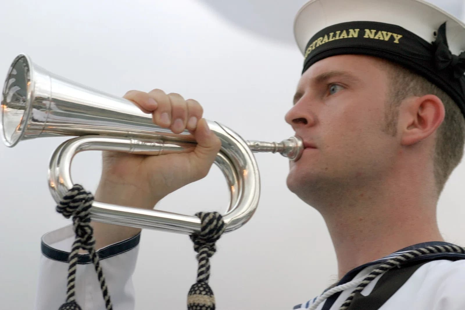 wind instrument player