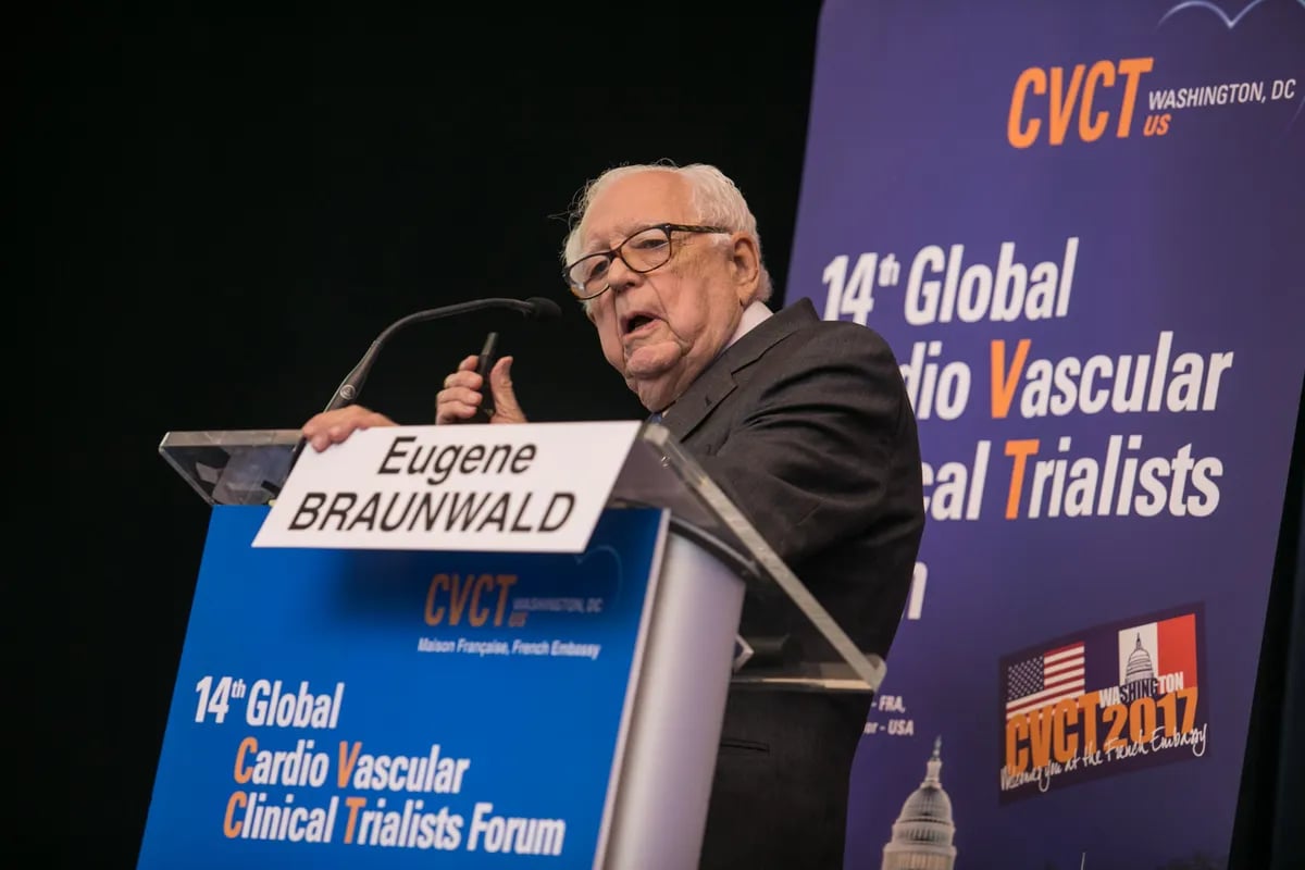 Portrait of Eugene Braunwald (1929–2026) – memorial page
