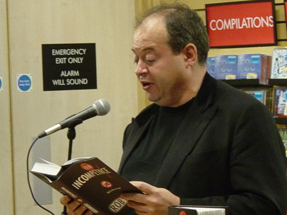 Portrait of Rob Grant (1955–2026) – memorial page