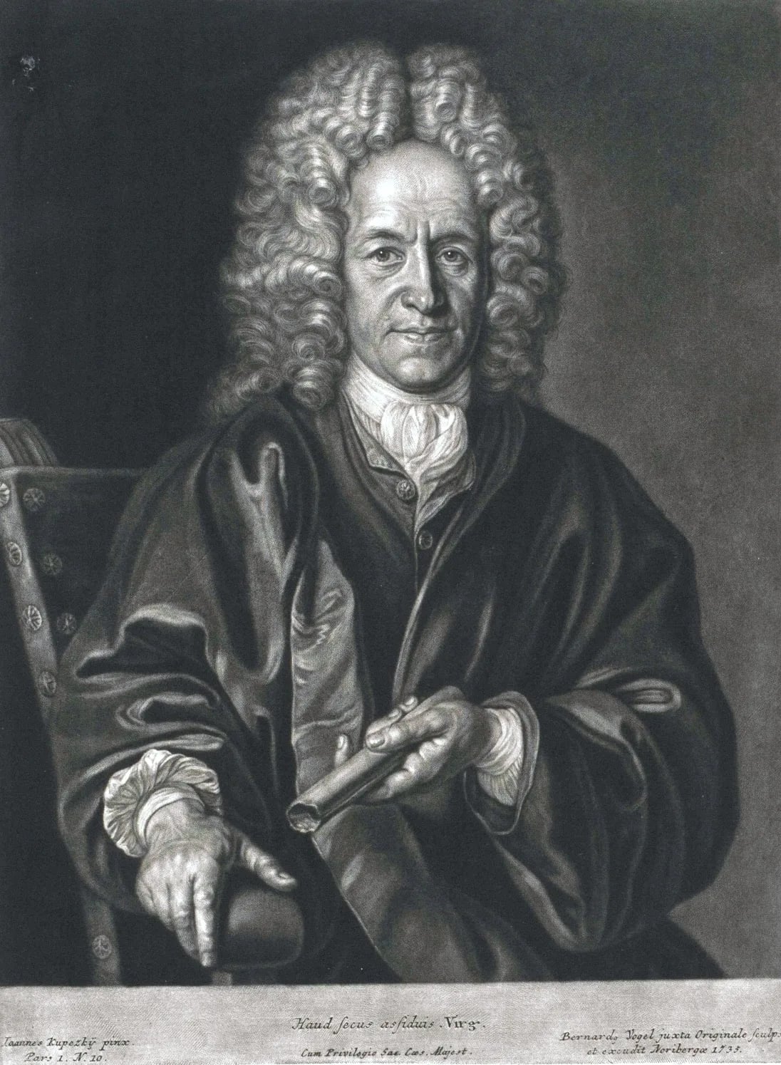 Porträt von Christoph Weigel der Ältere (1654–1725) – Gedenkseite