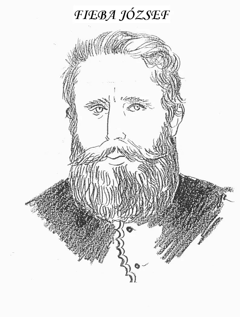 Porträt von József Fieba (1819–1893) – Gedenkseite
