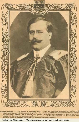 Porträt von Joseph Sirois (1881–1941) – Gedenkseite
