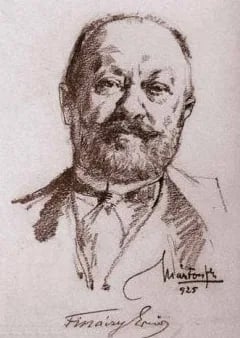 Porträt von Ernő Fináczy (1860–1935) – Gedenkseite