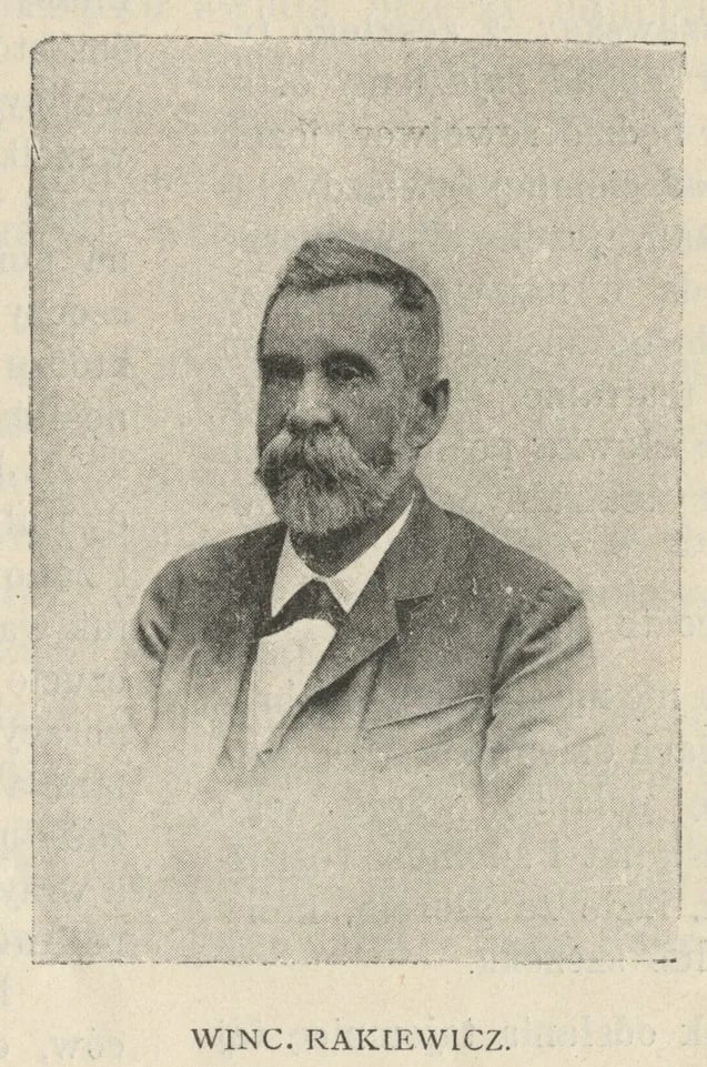 Porträt von Wincenty Karol Rakiewicz (1834–1899) – Gedenkseite