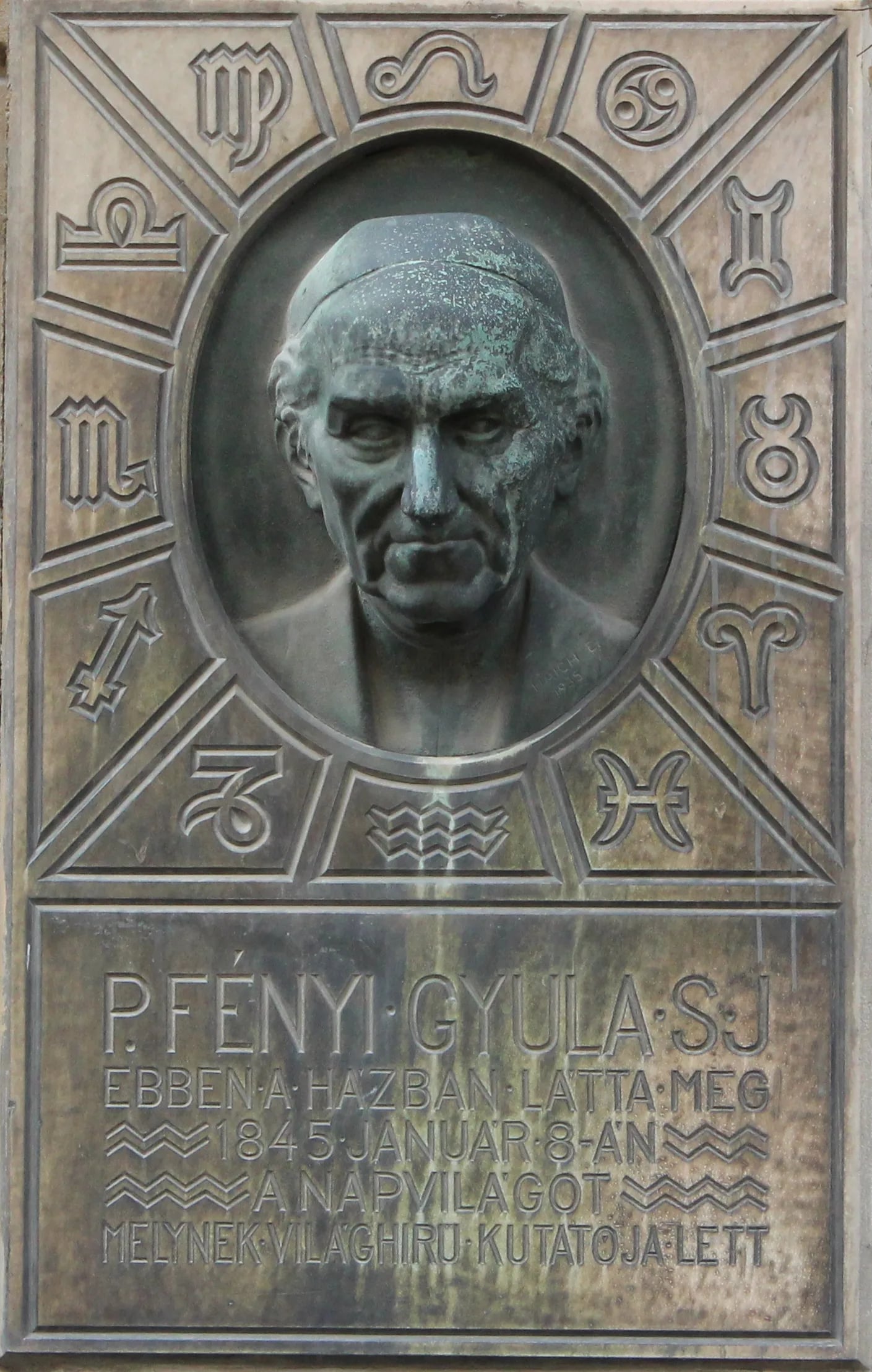 Porträt von Julius Fényi (1845–1927) – Gedenkseite