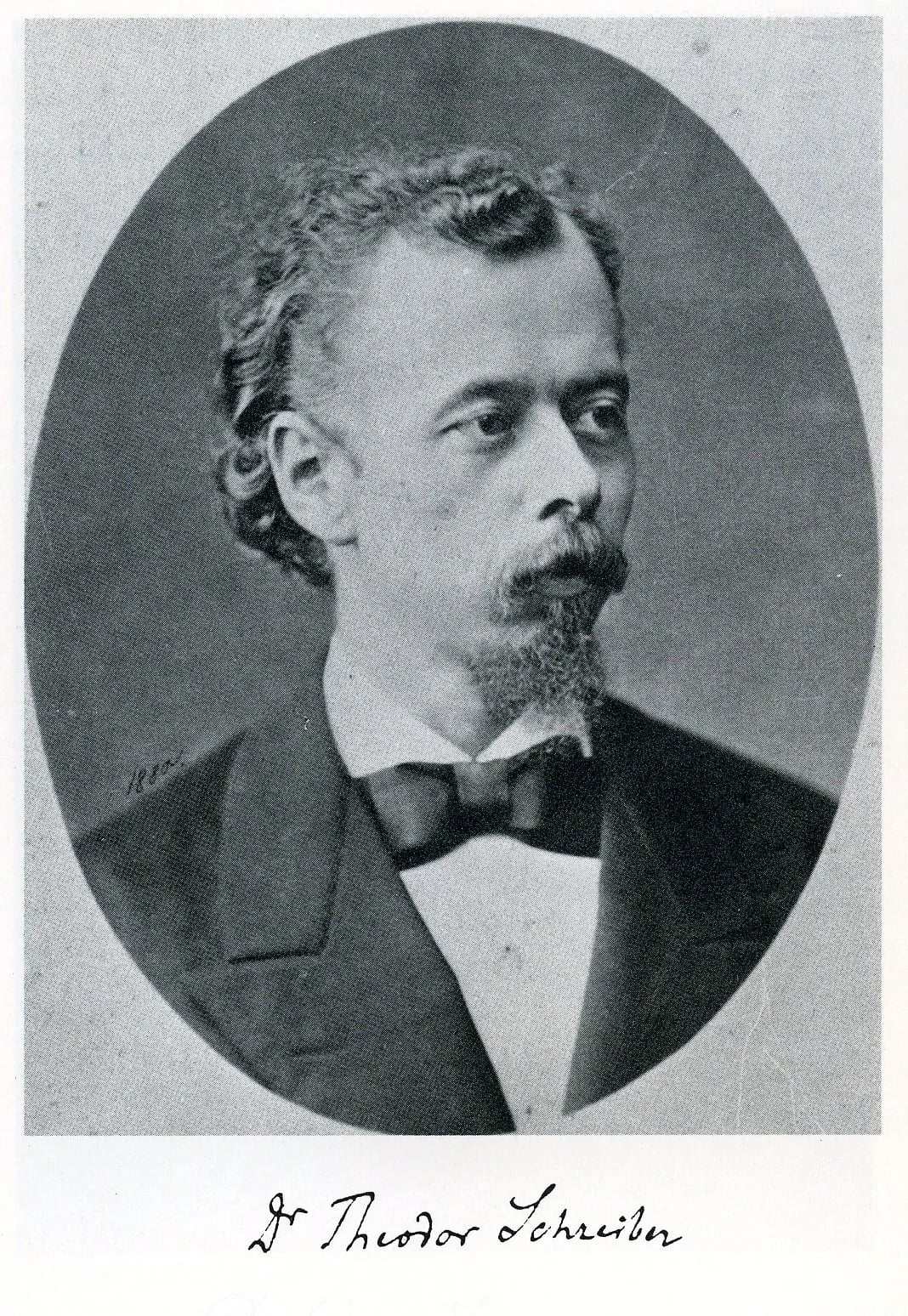 Porträt von Theodor Schreiber (1848–1912) – Gedenkseite