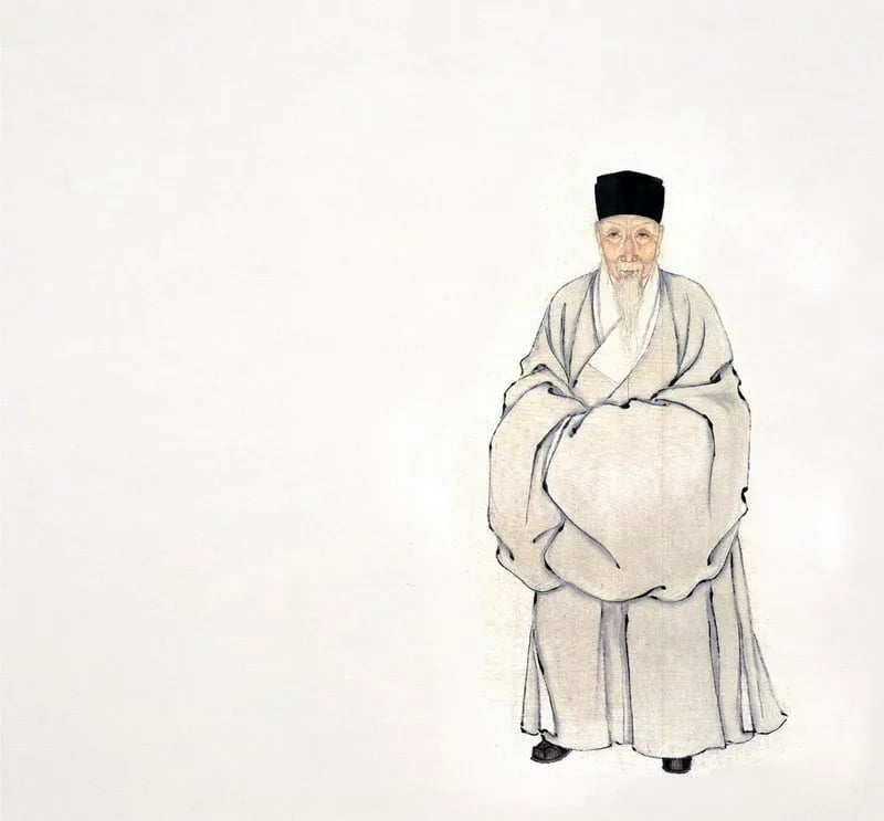Porträt von Chen Jiru (1558–1639) – Gedenkseite