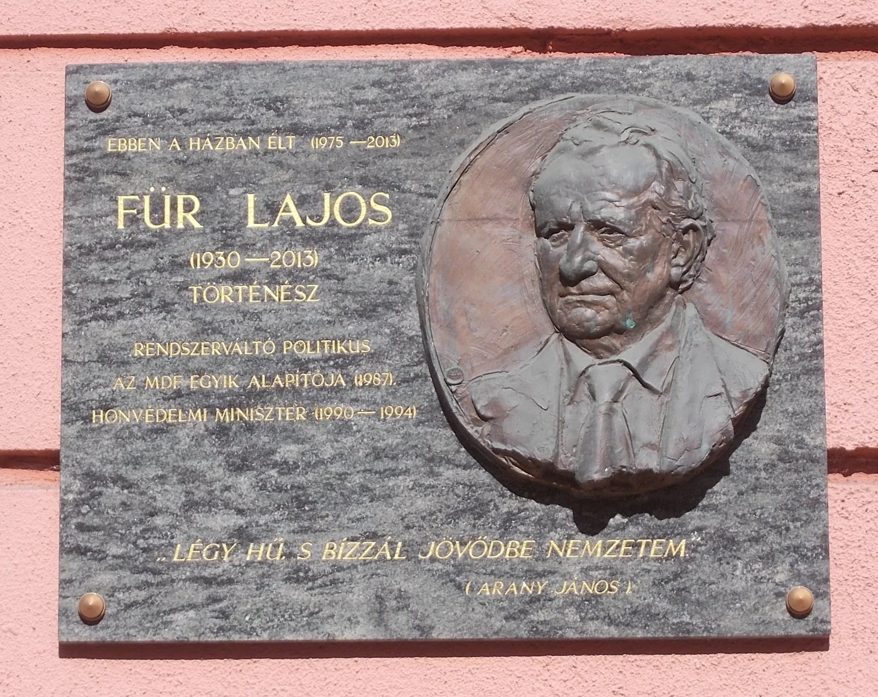 Portrait of Lajos Für (1930–2013) – memorial page