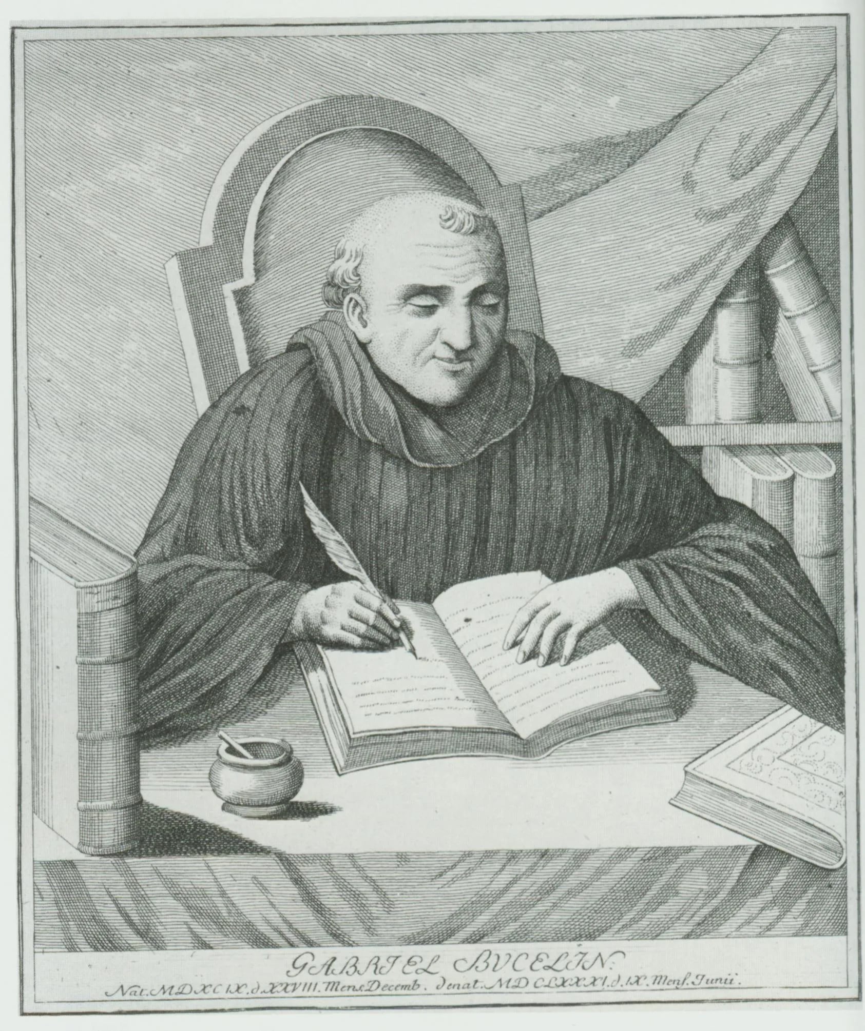 Porträt von Gabriel Bucelinus (1599–1681) – Gedenkseite