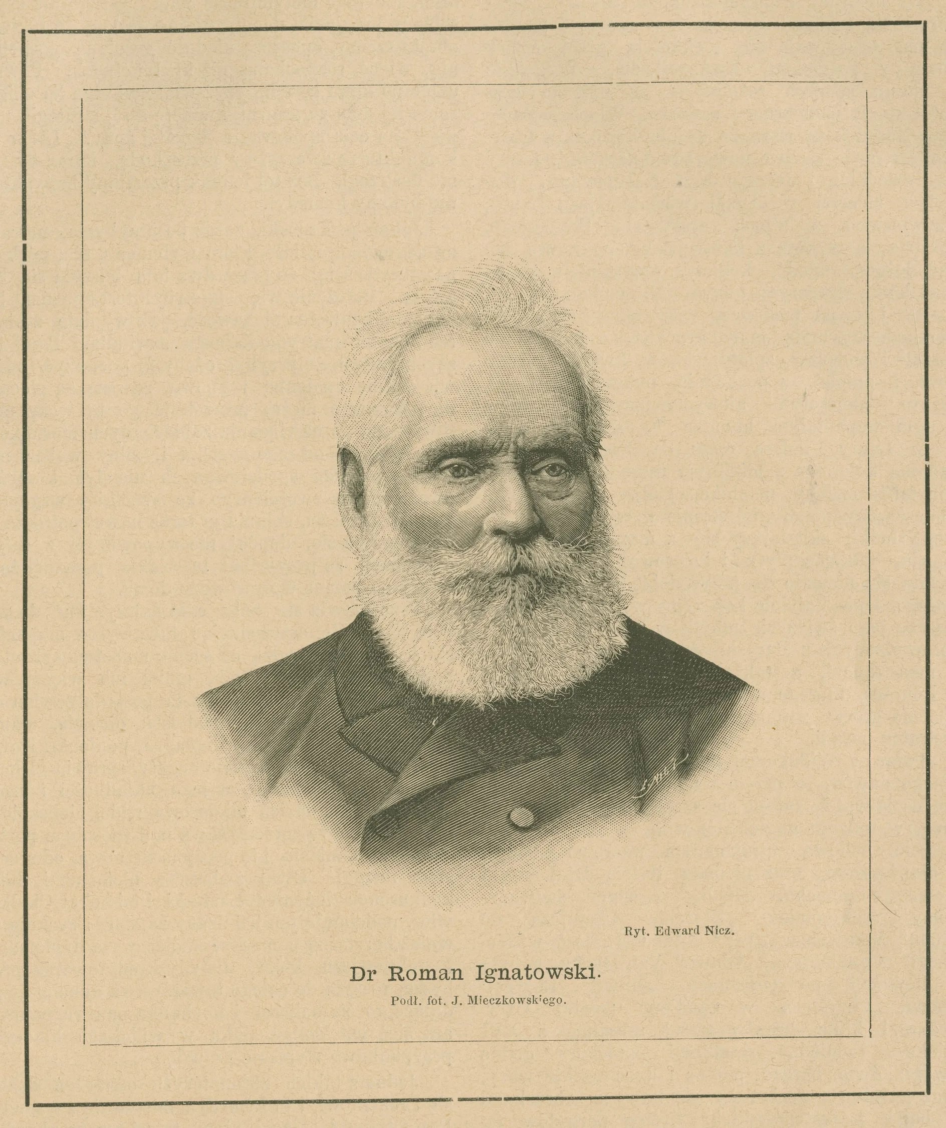 Porträt von Roman Ignatowski (1805–1889) – Gedenkseite