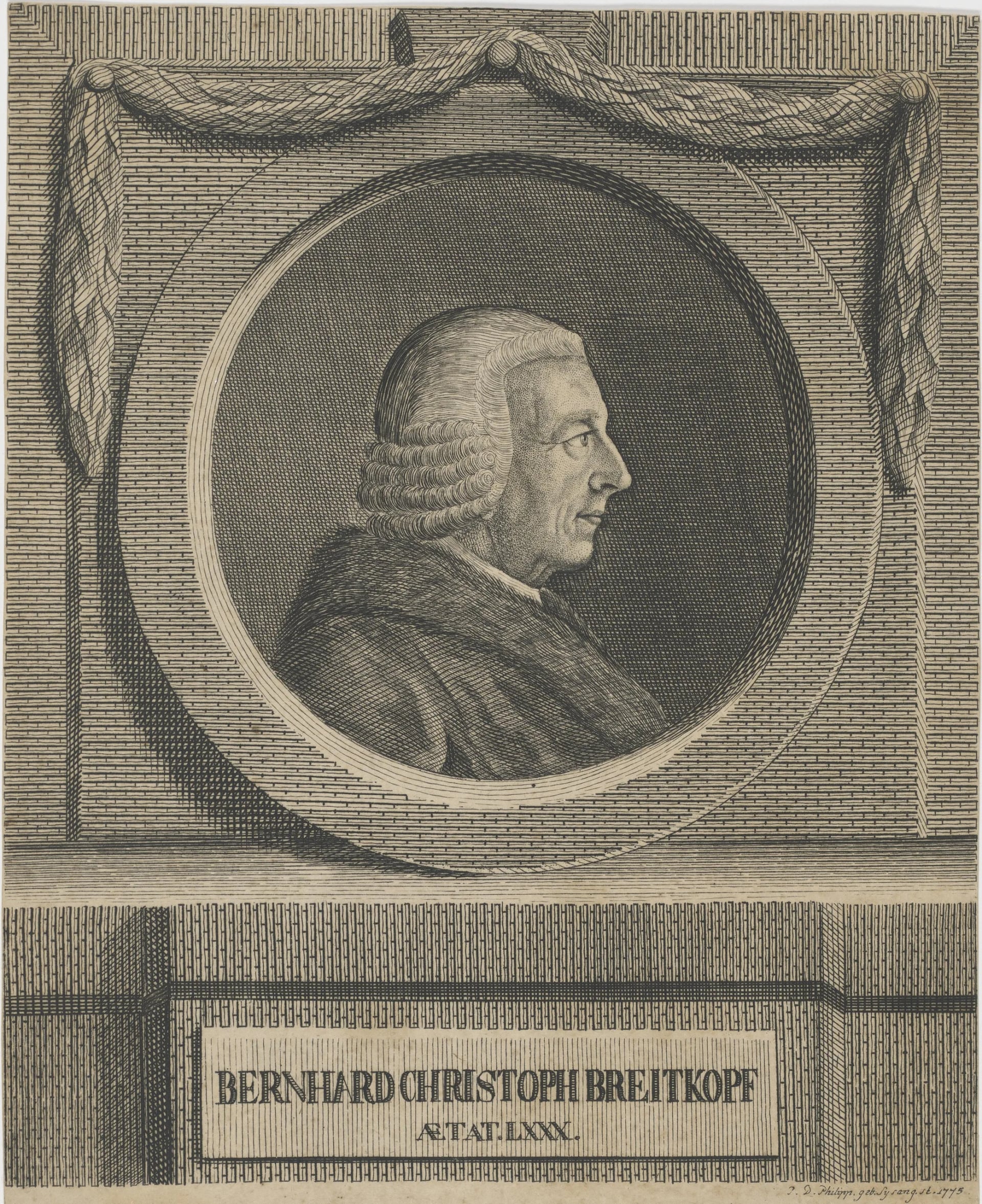 Portrait of Bernhard Christoph Breitkopf (1695–1777) – memorial page