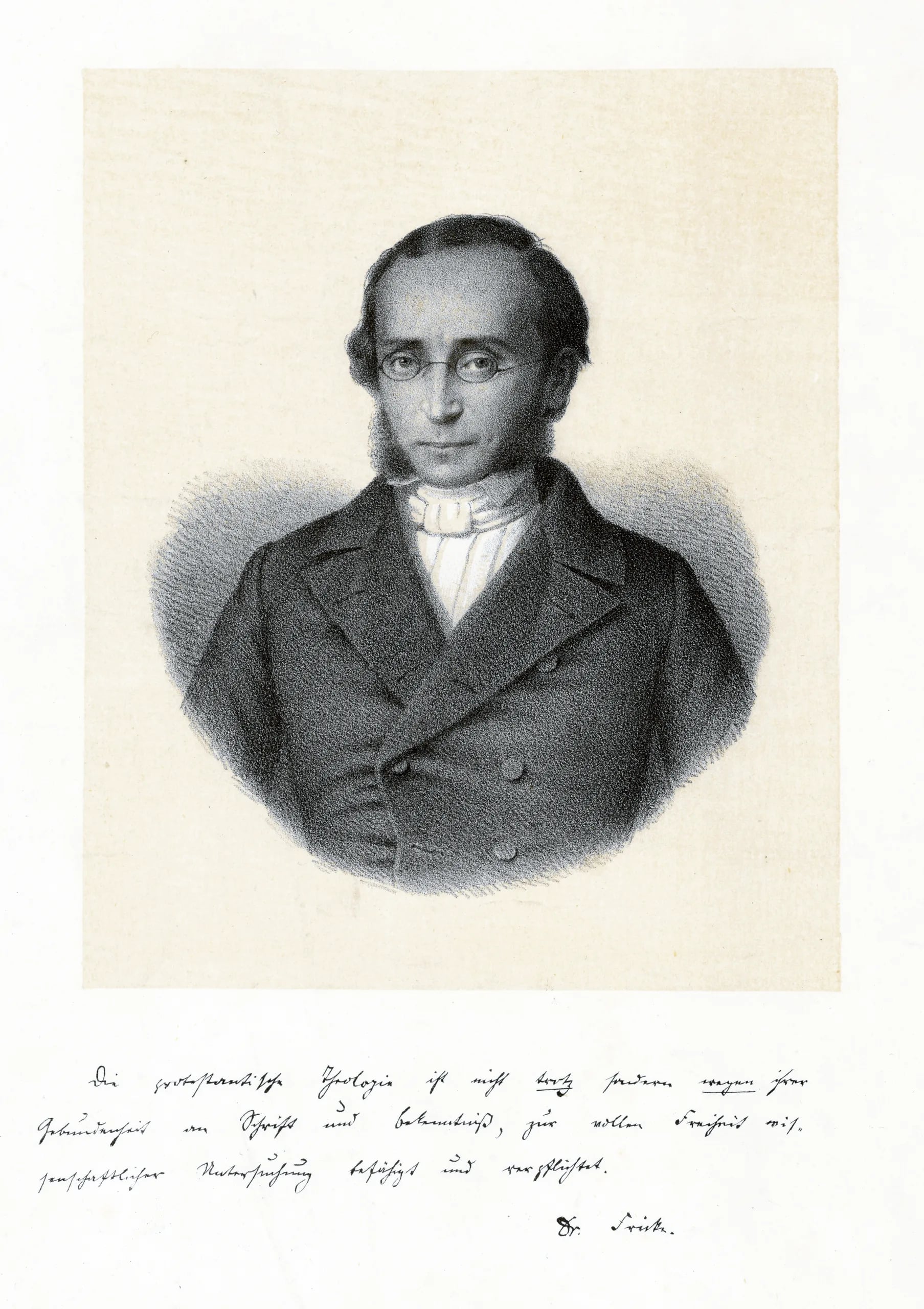 Portrait of Gustav Adolf Fricke (1822–1908) – memorial page