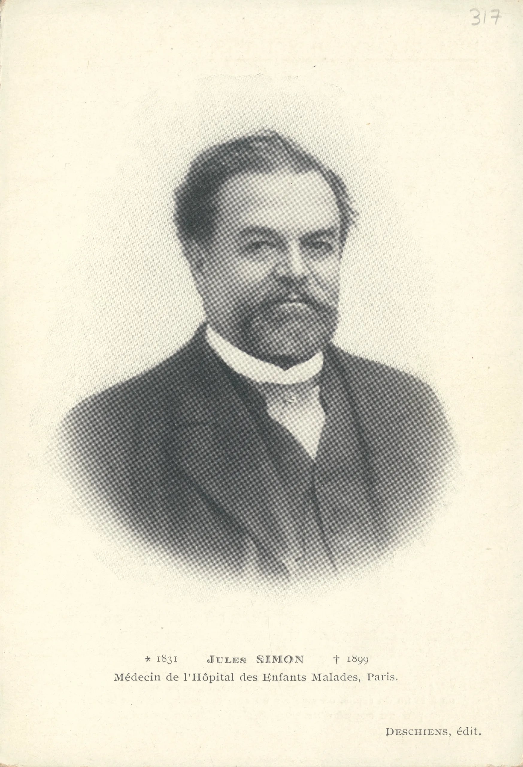 Portrait of Jules Simon (1831–1899) – memorial page