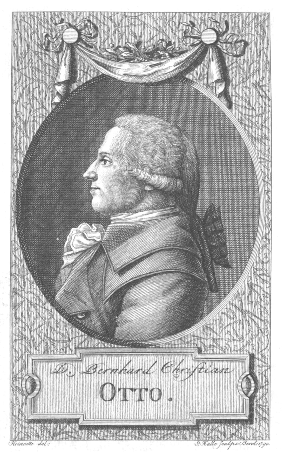 Porträt von Bernhard Christian Otto (1745–1835) – Gedenkseite