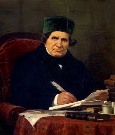 Porträt von Giovanni Battista Niccolini (1782–1861) – Gedenkseite