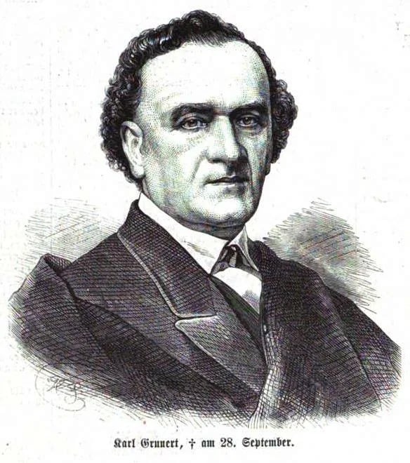 Portrait of Karl Grunert (1810–1869) – memorial page
