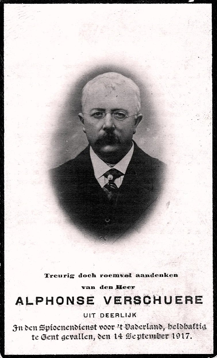 Porträt von Alfons Verschuere (1871–1917) – Gedenkseite