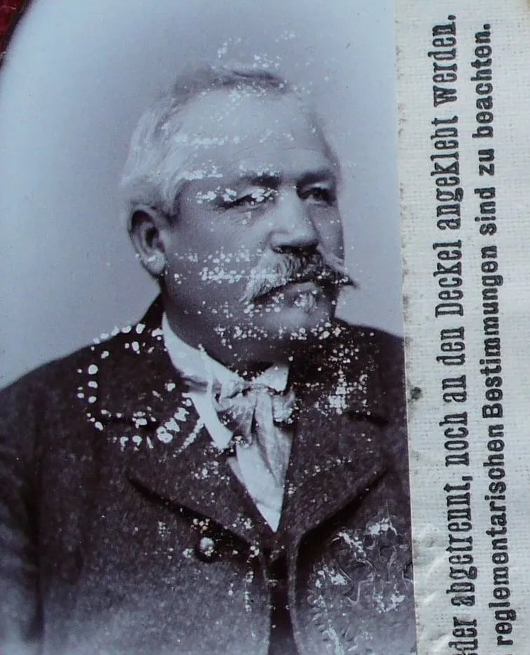 Porträt von Josef Podpěra (1846–1913) – Gedenkseite