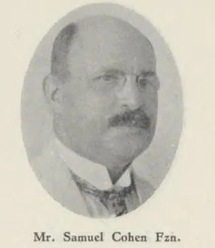 Porträt von Samuel Cohen Fzn. (1873–1966) – Gedenkseite