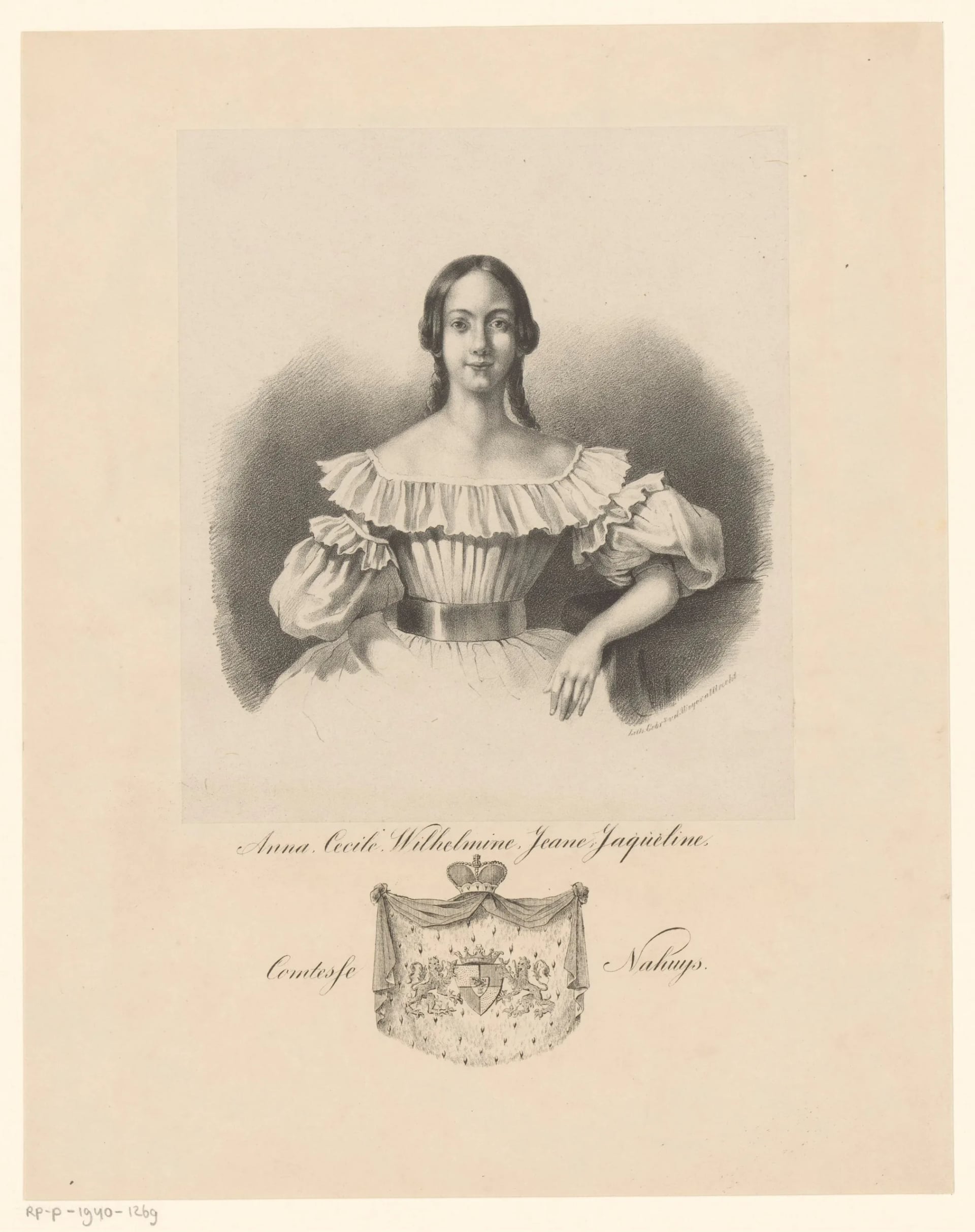 Porträt von Cecile Nahuys (1826–1905) – Gedenkseite