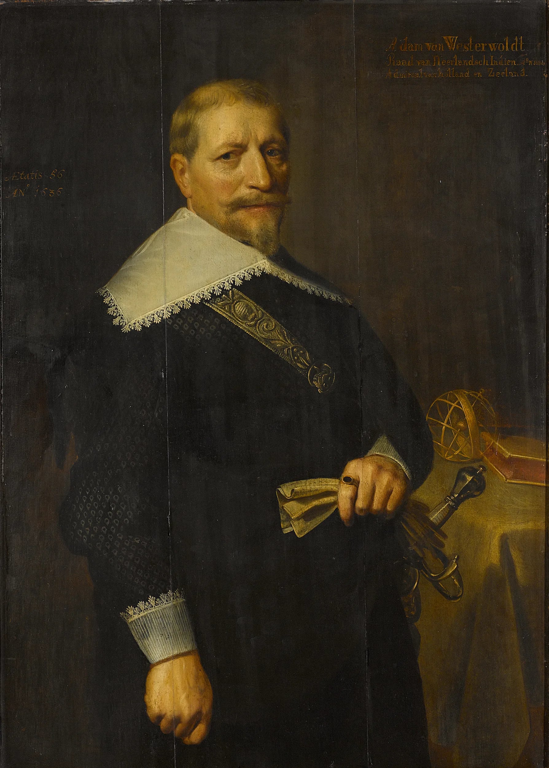 Porträt von Adam van Westerwolt (1580–1639) – Gedenkseite