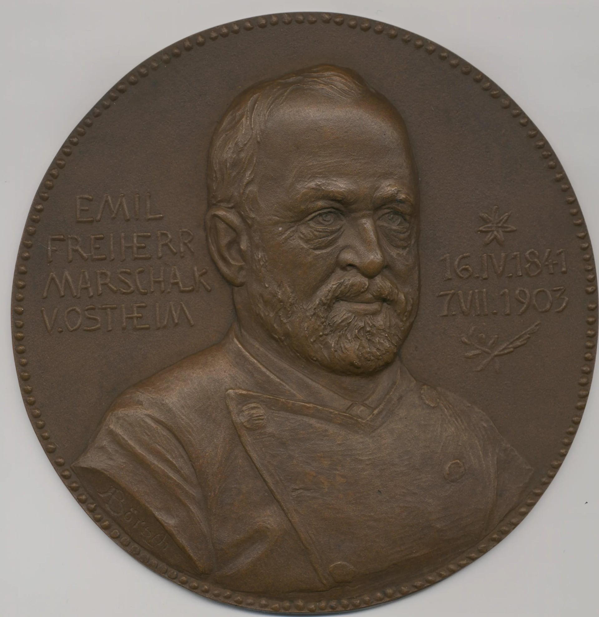 Portrait of Emil Marschalk von Ostheim (1841–1903) – memorial page