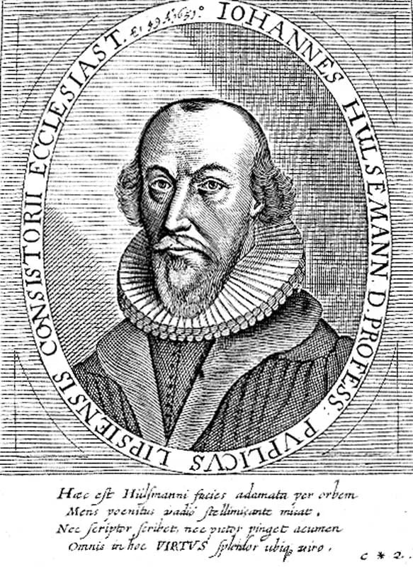 Porträt von Johann Hülsemann (1602–1661) – Gedenkseite