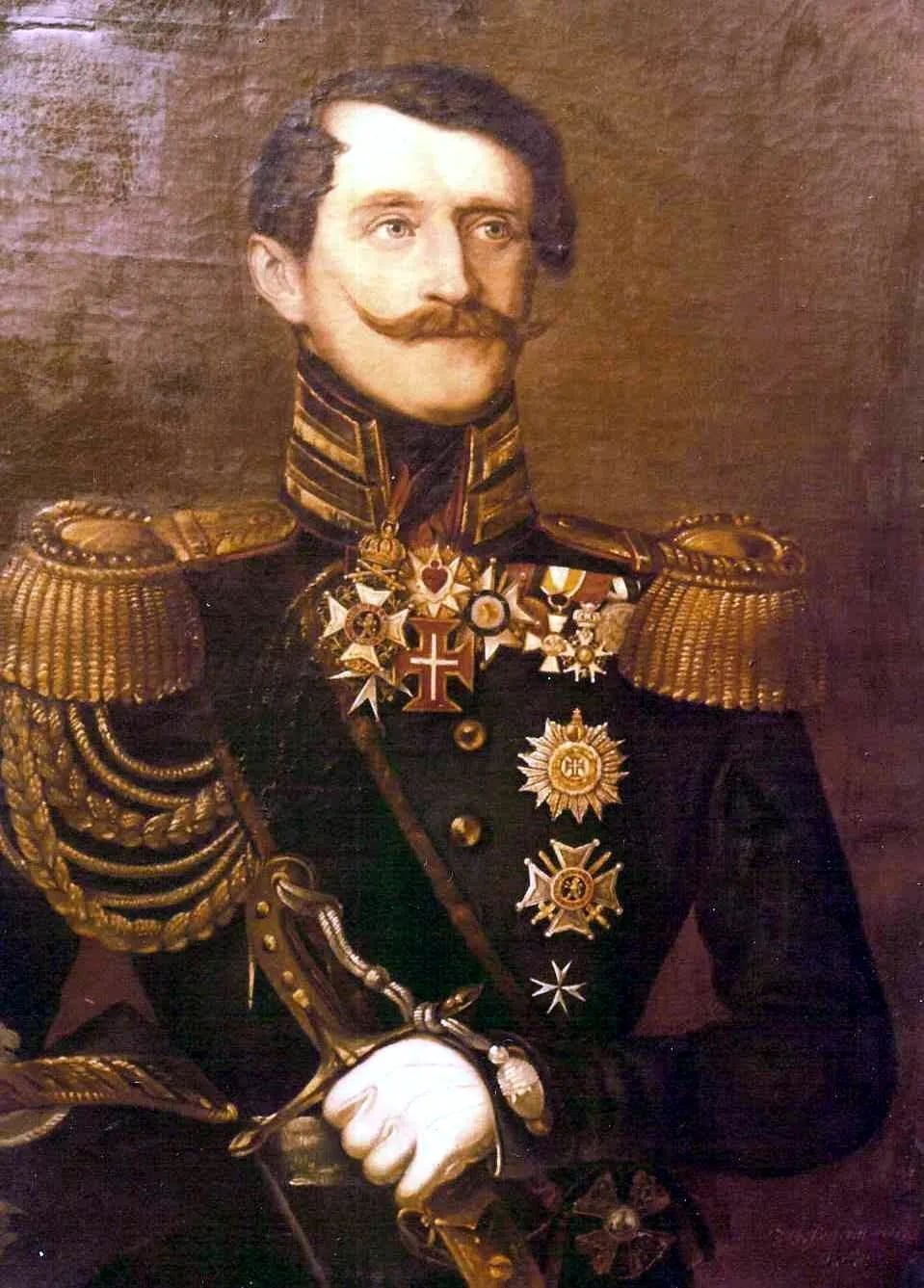 Porträt von Busso XVI. von Alvensleben (1792–1879) – Gedenkseite