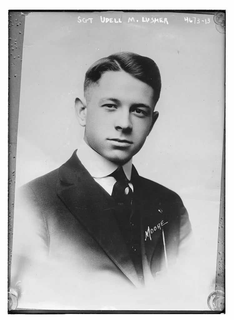 Portrait of Eudell Miller Lusher (1895–1918) – memorial page
