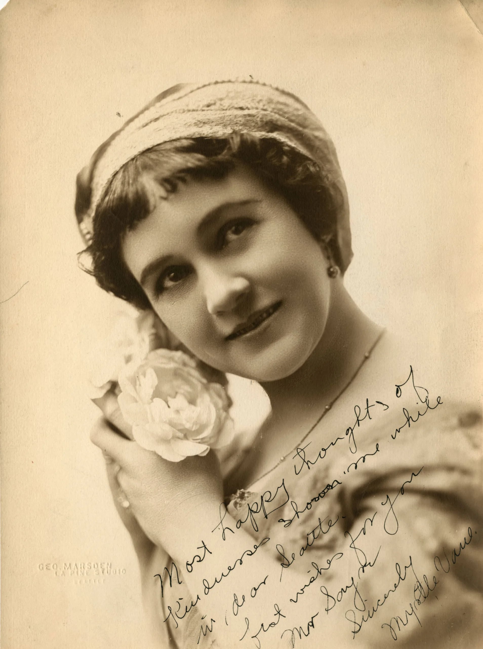 Porträt von Myrtle Vane (1867–1932) – Gedenkseite