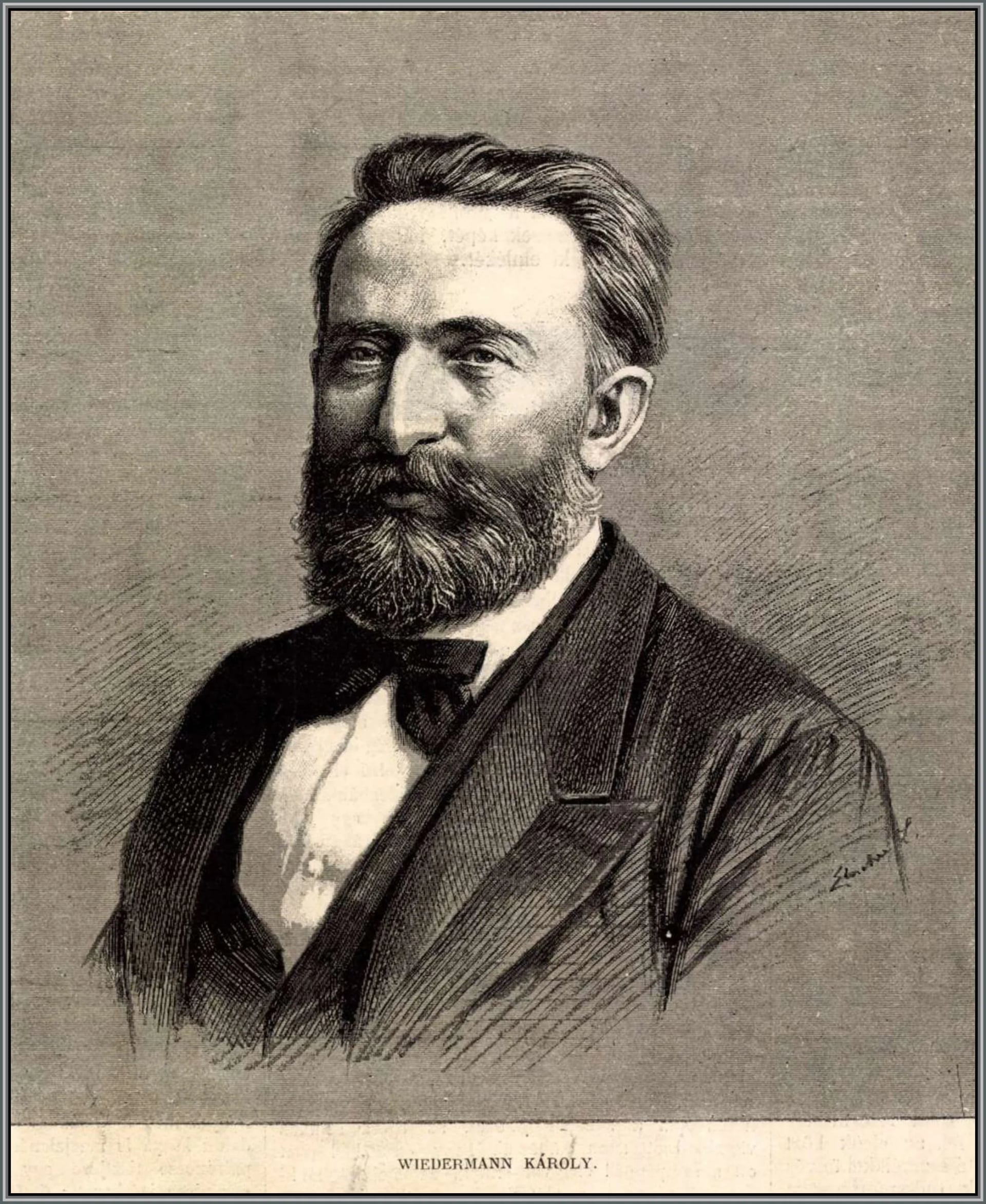 Portrait of Károly Wiedermann (1829–1895) – memorial page