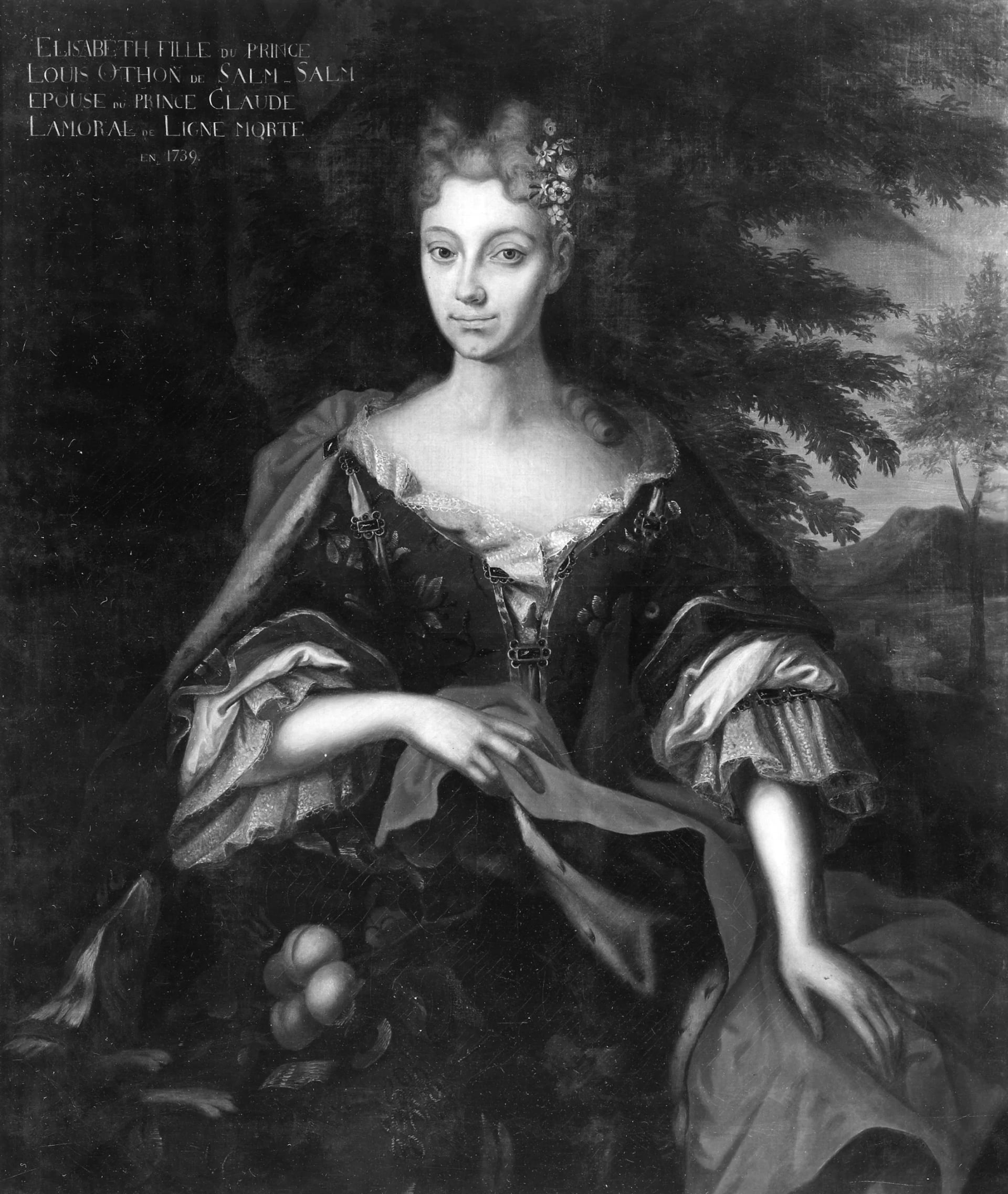 Porträt von Princess Elisabeth of Salm (1704–1739) – Gedenkseite
