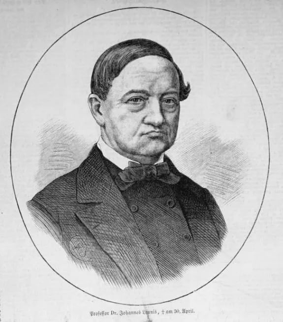 Porträt von Johannes Leunis (1802–1873) – Gedenkseite