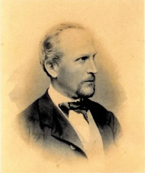 Porträt von Karl Friedrich Lucian Samwer (1819–1882) – Gedenkseite