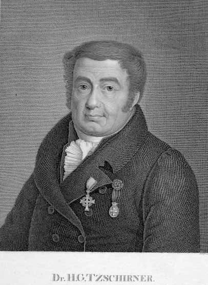 Porträt von Heinrich Gottlieb Tzschirner (1778–1828) – Gedenkseite